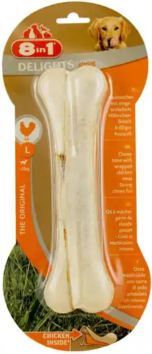 Pets Place 8in1 Delights Bones Strong - Kauwsnacks - Kip L aanbieding