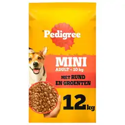 Pets Place Pedigree Adult Mini - Hondenbrokken - Rund&Groente 12 kg aanbieding