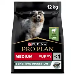 Pets Place Pro Plan Dog Puppy Medium Breed Sensitive Digestion - Hondenbrokken - Lam 12 kg aanbieding