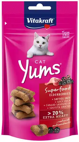 Pets Place Vitakraft Cat Yums - Verwensnacks - 40 g Vlierbessen aanbieding