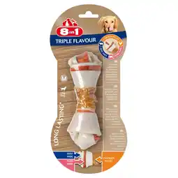Pets Place 8in1 Delights Kauwknoop Triple Flavour - Gebitsverzorgende snacks - 1 stuk M aanbieding