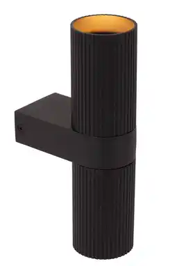 Wehkamp Lucide CLUBS - Wandspot / Wandlamp - 2xGU10 - Zwart aanbieding