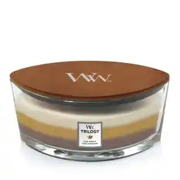 Wehkamp WoodWick geurkaars Trilogy Café Sweets Ellipse aanbieding