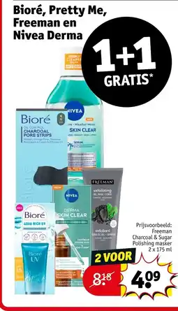 Kruidvat Biore, Pretty Me, Freeman en Nivea Derma aanbieding