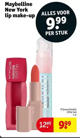 Kruidvat Maybelline New York lip make-up aanbieding