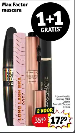 Kruidvat Max Factor mascara aanbieding