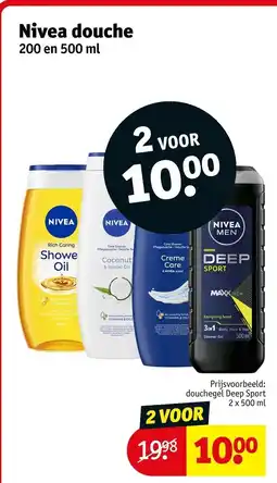 Kruidvat Nivea douche aanbieding