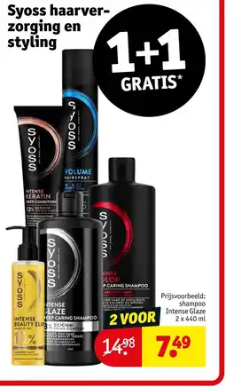 Kruidvat Syoss haarverzorging en styling aanbieding