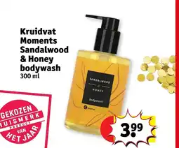 Kruidvat Kruidvat Moments Sandalwood & Honey bodywash aanbieding