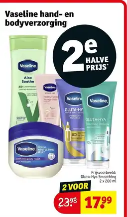 Kruidvat Vaseline hand- en bodyverzorging aanbieding