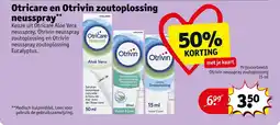 Kruidvat Otricare en Otrivin zoutoplossing neusspray aanbieding