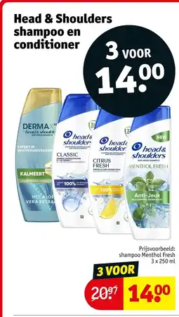 Kruidvat Head & Shoulders shampoo en conditioner aanbieding