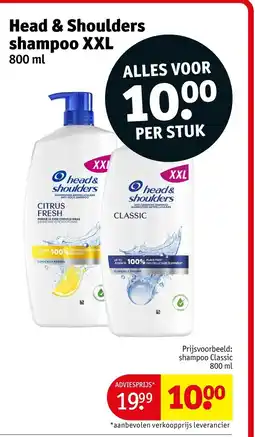 Kruidvat Head & Shoulders shampoo aanbieding