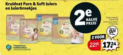 Kruidvat Kruidvat Pure & Soft luiers en luierbroekjes aanbieding