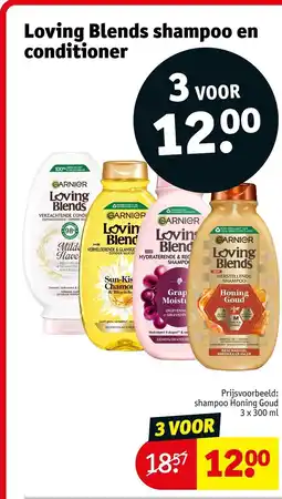 Kruidvat Loving Blends shampoo en conditioner aanbieding