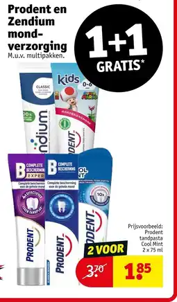 Kruidvat Prodent en Zendium mondverzorging aanbieding