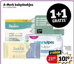 Kruidvat A-Merk babydoekjes aanbieding