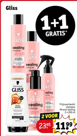 Kruidvat Gliss sealing miracle aanbieding