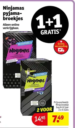 Kruidvat Ninjamas pyjama-broekjes aanbieding