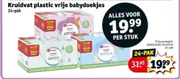 Kruidvat Kruidvat plastic vrije babydoekjes aanbieding