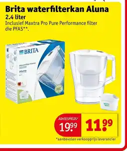 Kruidvat Brita waterfilterkan Aluna aanbieding