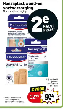 Kruidvat Hansaplast wond-en voetverzorging aanbieding