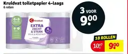 Kruidvat Kruidvat toiletpapier 4-laags aanbieding