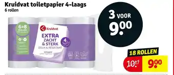 Kruidvat Kruidvat toiletpapier 4-laags aanbieding