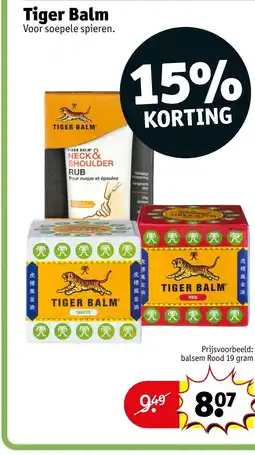 Kruidvat Tiger Balm aanbieding