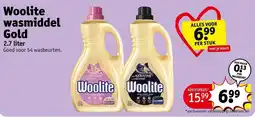 Kruidvat Woolite wasmiddel Gold aanbieding