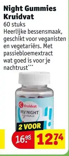 Kruidvat Night Gummies Kruidvat aanbieding