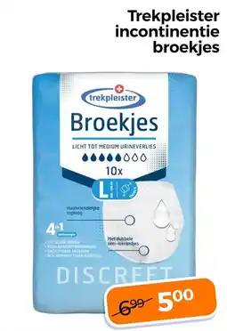 Trekpleister Trekpleister incontinentie broekjes aanbieding