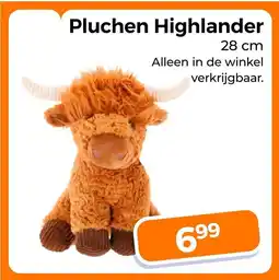 Trekpleister Pluchen highlander aanbieding