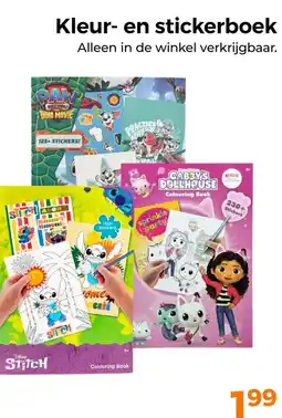 Trekpleister Kleur en stickerboek aanbieding