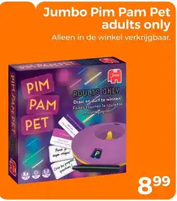 Trekpleister Jumbo Pim Pam Pet adults only aanbieding
