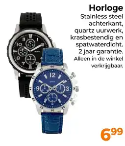 Trekpleister Horloge aanbieding