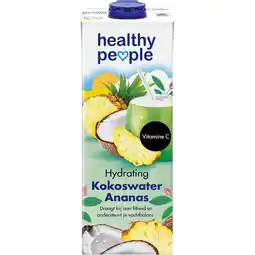 Jumbo Healthy People Hydrating Kokoswater Ananas 1 L aanbieding