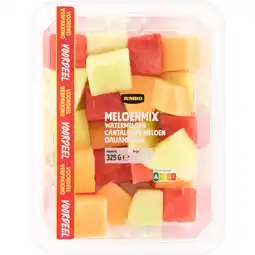 Jumbo Jumbo Meloenmix Watermeloen Cantaloupe Meloen Galiameloen 325 g aanbieding