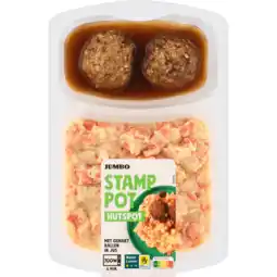 Jumbo Jumbo Stamppot Hutspot met Gehaktballen in Jus 500 g aanbieding