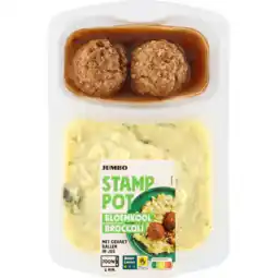 Jumbo Jumbo Stamppot Bloemkool Broccoli met Gehaktballen in Jus 500 g aanbieding