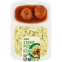 Jumbo Jumbo Stamppot Bloemkool Broccoli met Gehaktballen in Jus 500 g aanbieding