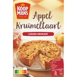 Jumbo Koopmans Appelkruimeltaart Bakmix 410g aanbieding