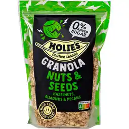 Jumbo Holie's Granola Nuts & Seeds Hazelnuts, Almonds & Pecans 350g aanbieding
