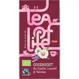 Jumbo Tea of Life Goodnight Kamille lavendel valeriaan 20 stuks aanbieding