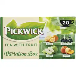 Jumbo Pickwick Fruit Variatie Groen Fruit Thee 20 Stuks aanbieding