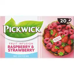 Jumbo Pickwick Fruit Infusion Raspberry & Strawberry 20 Stuks aanbieding