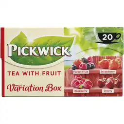 Jumbo Pickwick Fruit Variatie Rood Fruit Thee 20 Stuks aanbieding