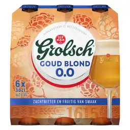 Jumbo Grolsch Goud Blond 0.0% 6x300ML aanbieding