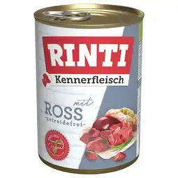 Zooplus 12 x 400 g Rinti Kennerfleisch Voordeelpakket - Paard aanbieding