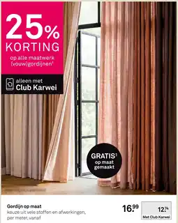 Karwei Club Karwei gordijn op maat aanbieding